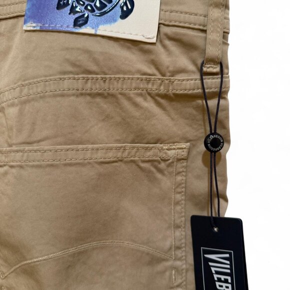 BNWT Vilebrequin Tan & cream men's designer Bermuda shorts 36" - Picture 5 of 9